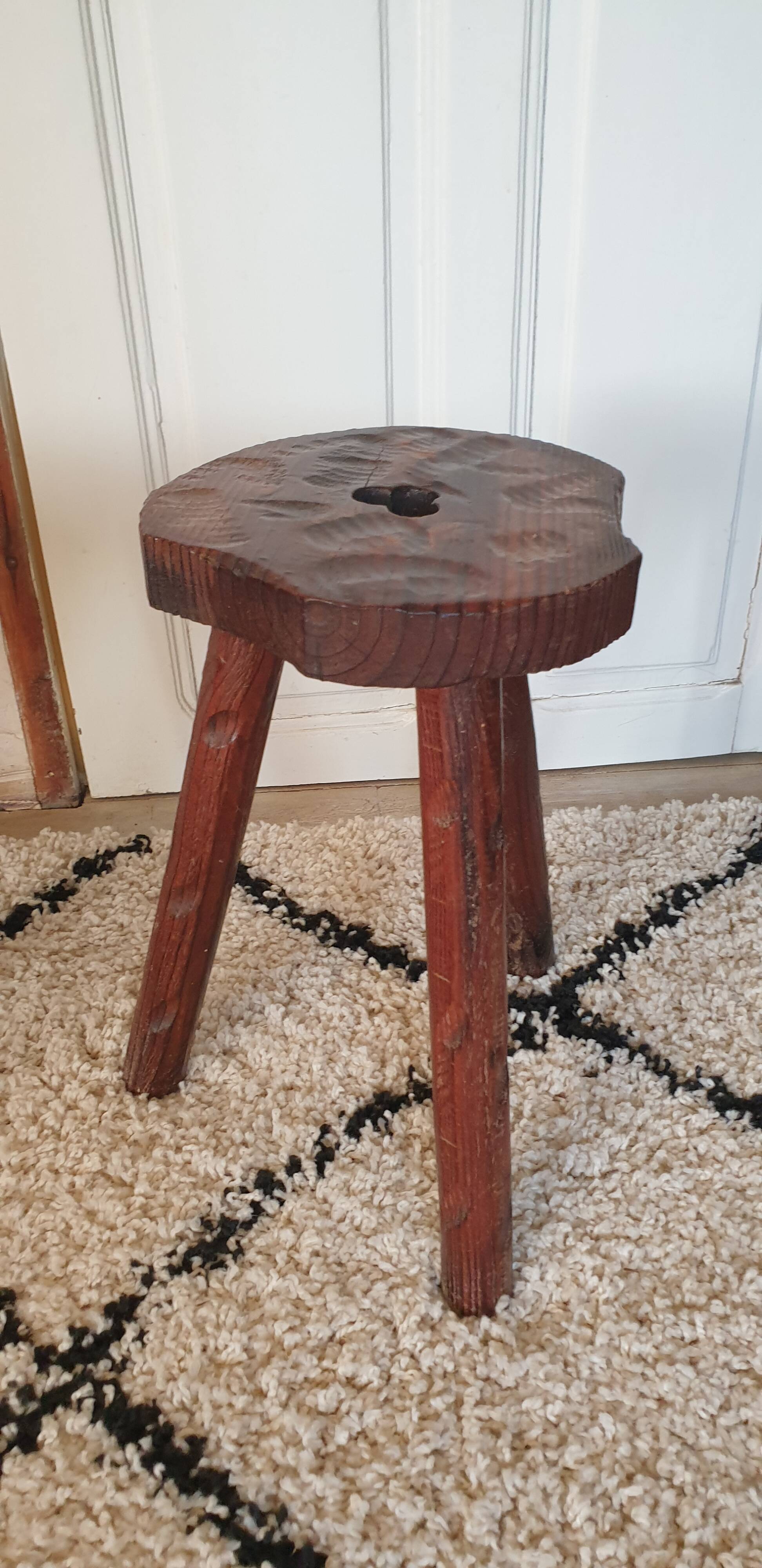 Pair of brutalist stools