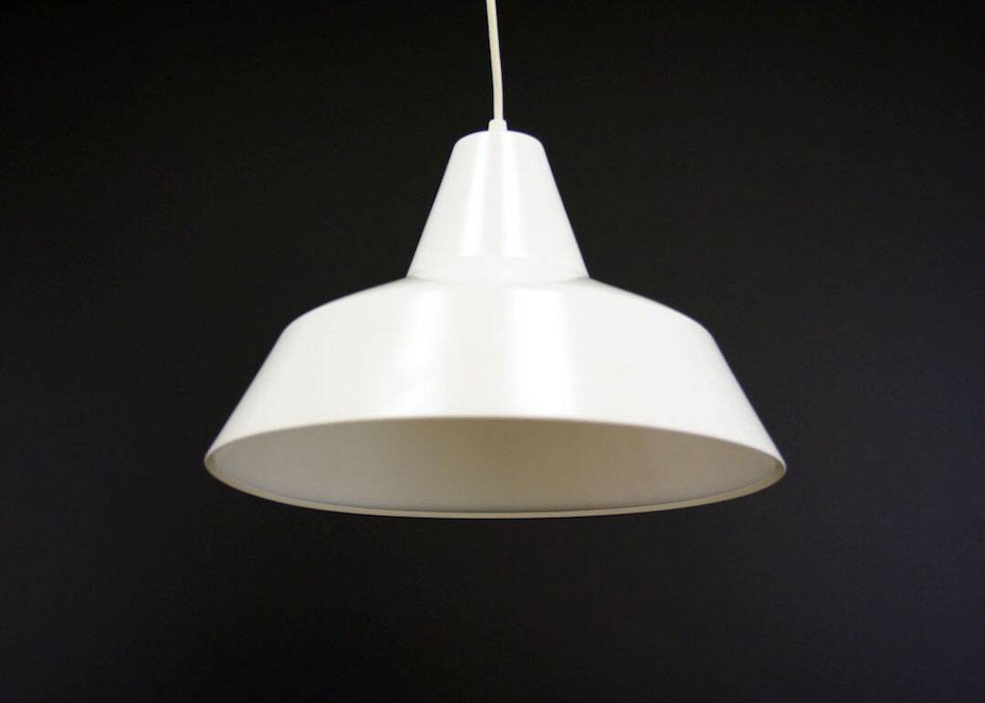 White chandelier, Danish design, 1970s, production: Denmark