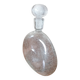 Clear bubble glass bottle molded for easy manual gripping