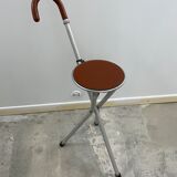 Vintage cane folding chair
