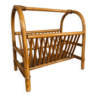 Bamboo magazine holder