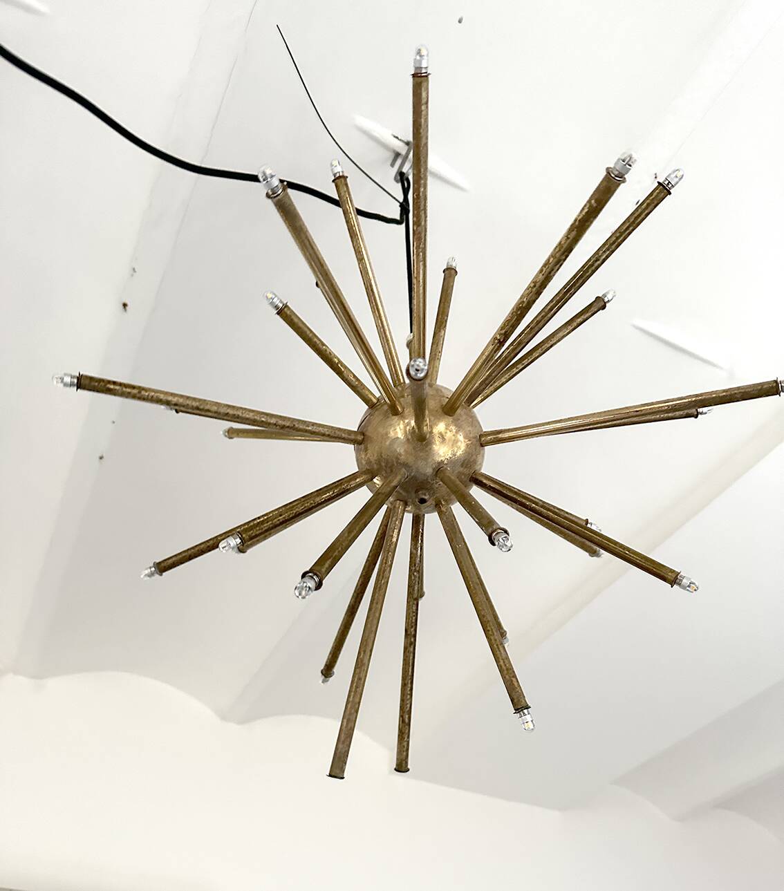 Sputnik Star pendel in Brass 32 arms  Diameter 55cm