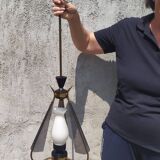 Pendant Lamp attributed to Angelo Lelli for Arredoluce, 1950s