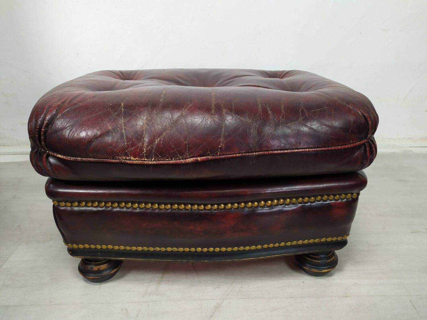 Chesterfield sofa and armchair