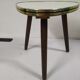 Tripode en formica repose plante - blanc - vintage