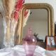 Carafe fiole égyptienne en verre soufflé
