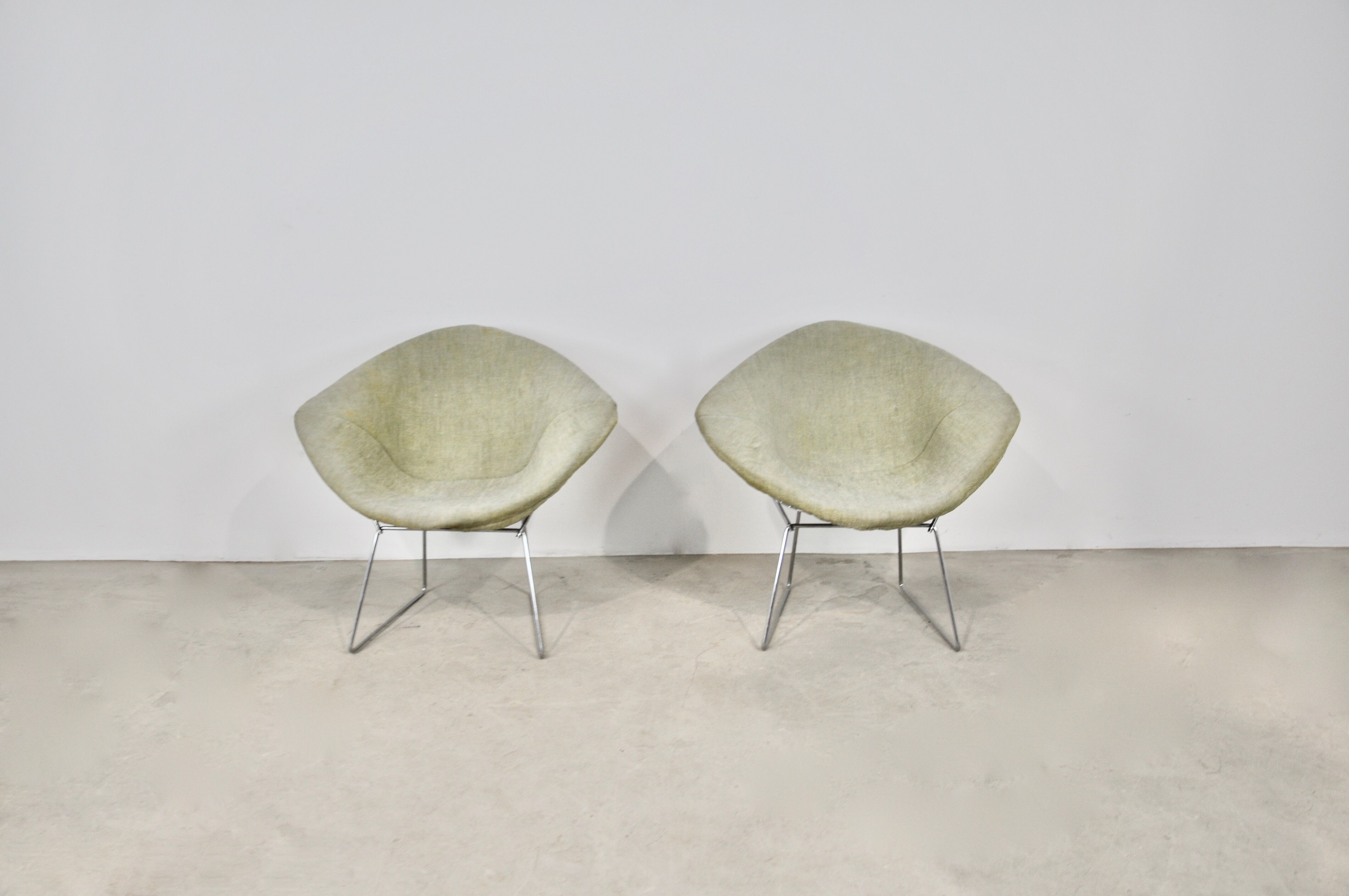Diamond Chairs by Harry Bertoia for Knoll (1970s)