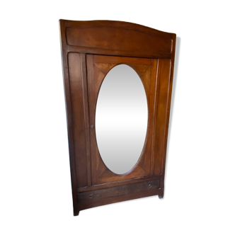 Oval mirror wardrobe