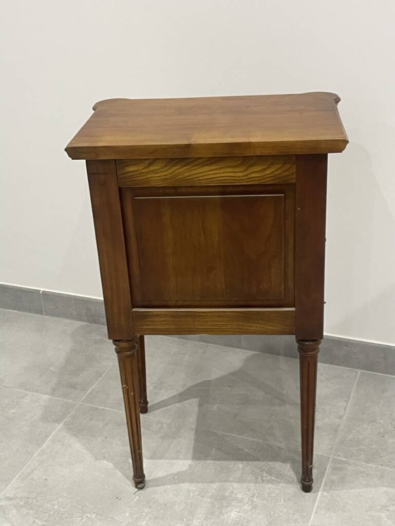 Natural wood bedside
