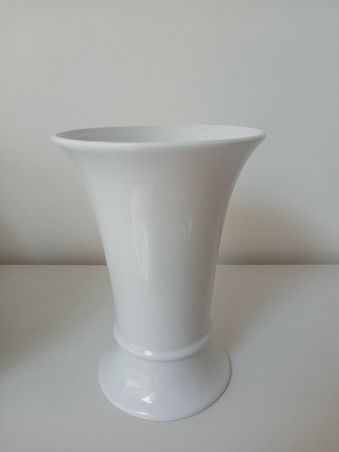 White porcelain vase