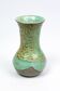 Eugène Lion, stoneware vase from Puisaye, Carriès school, turquoise glaze.