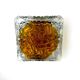Murano Mazzega orange frosted glass sconce, Italy, 1970s