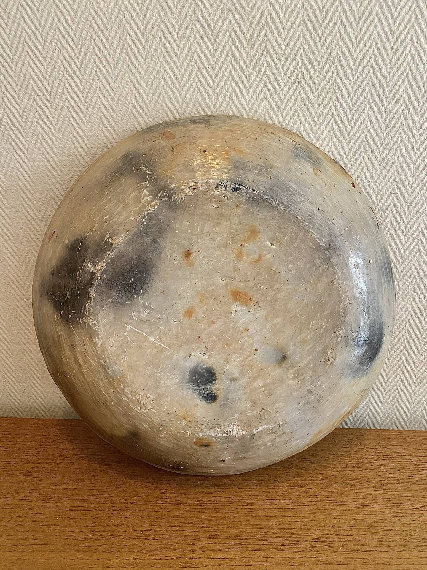 Ancient Berber dish from Kabylie featuring a bird, early 20th century.