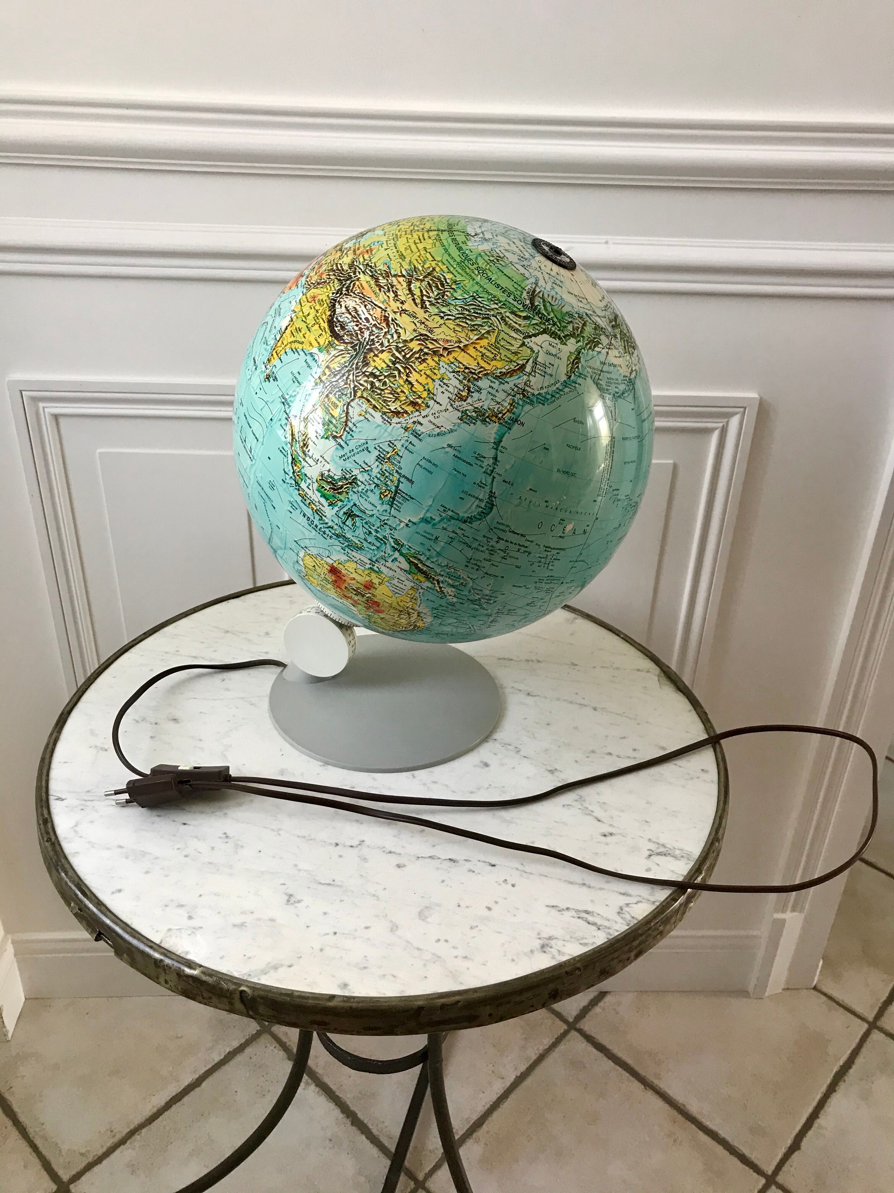 luminous globe Scandinavian design Made in Denmark 1976