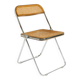 Chaise pliante Plia des années 1970 avec cannage de Vienne par Giancarlo Piretti pour Castelli