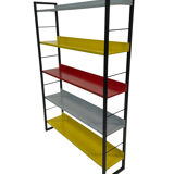 Tomado shelving unit in metal and several colours - 1960s dutch design
