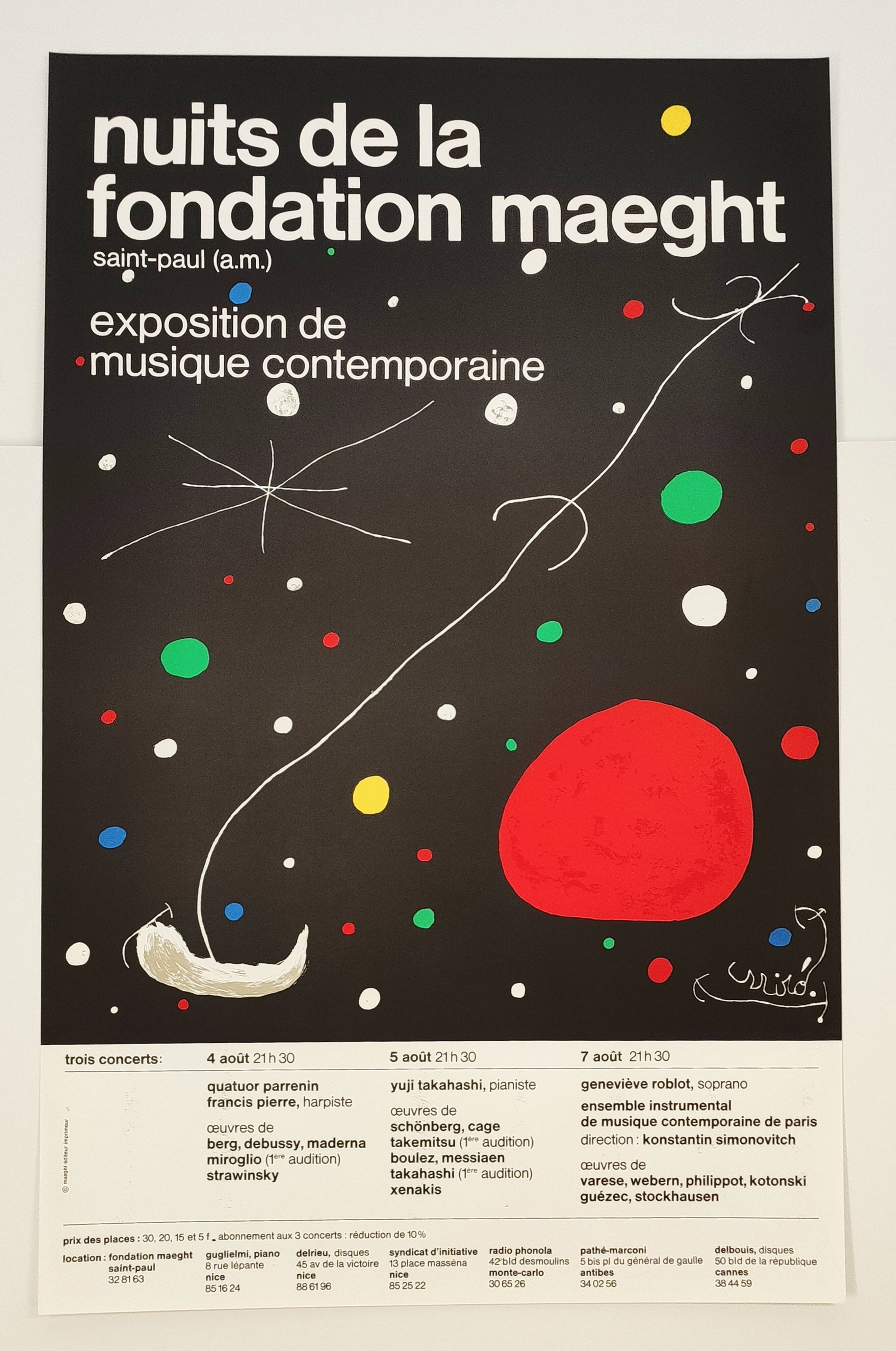 Poster the nights of the Maeght foundation
