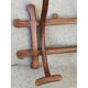 Curved wooden coat rack circa 1900