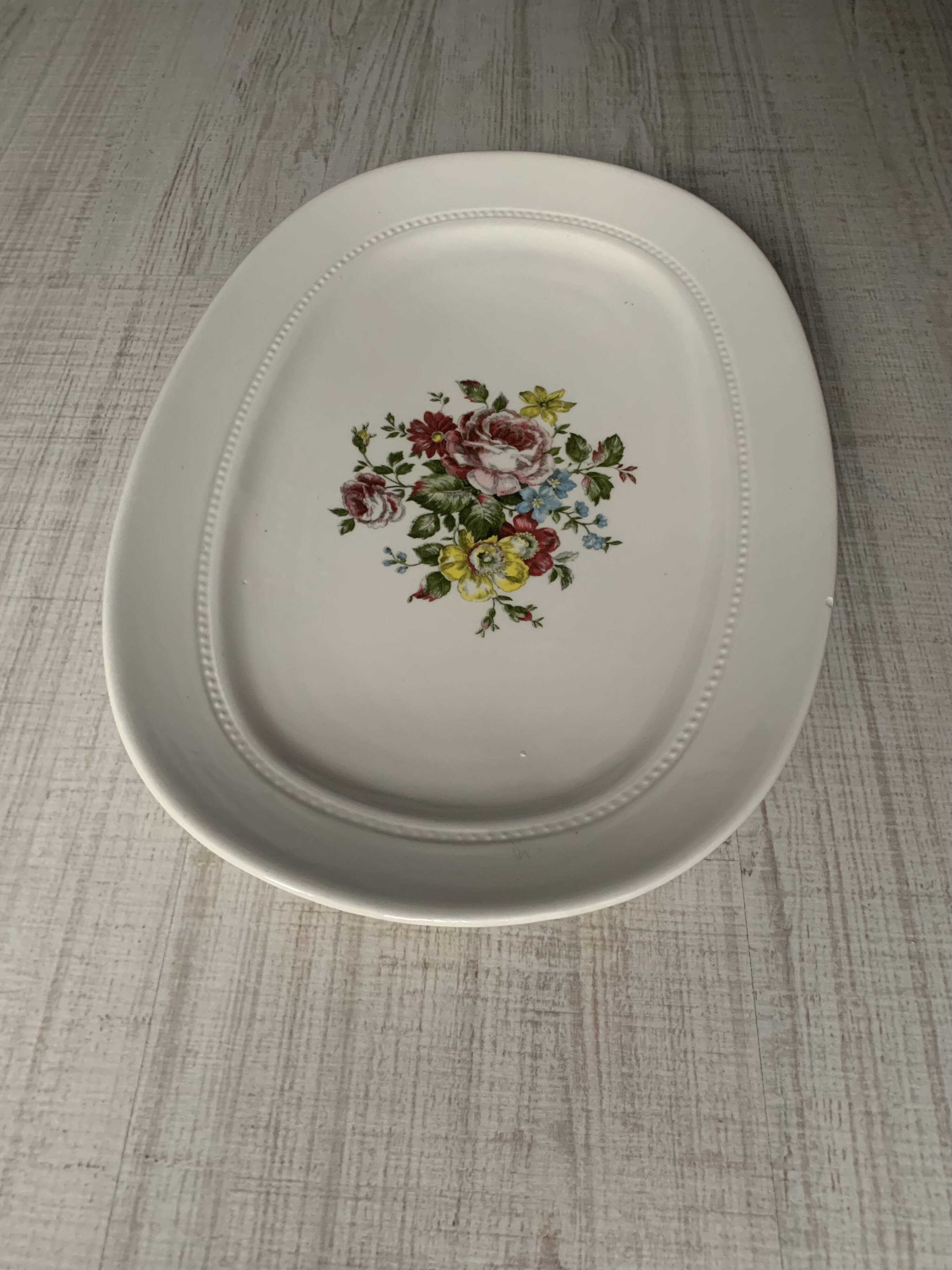 Luneville oval dish