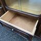 Art deco Chippendale sideboard Mid-century vintage 1950 Burl walnut