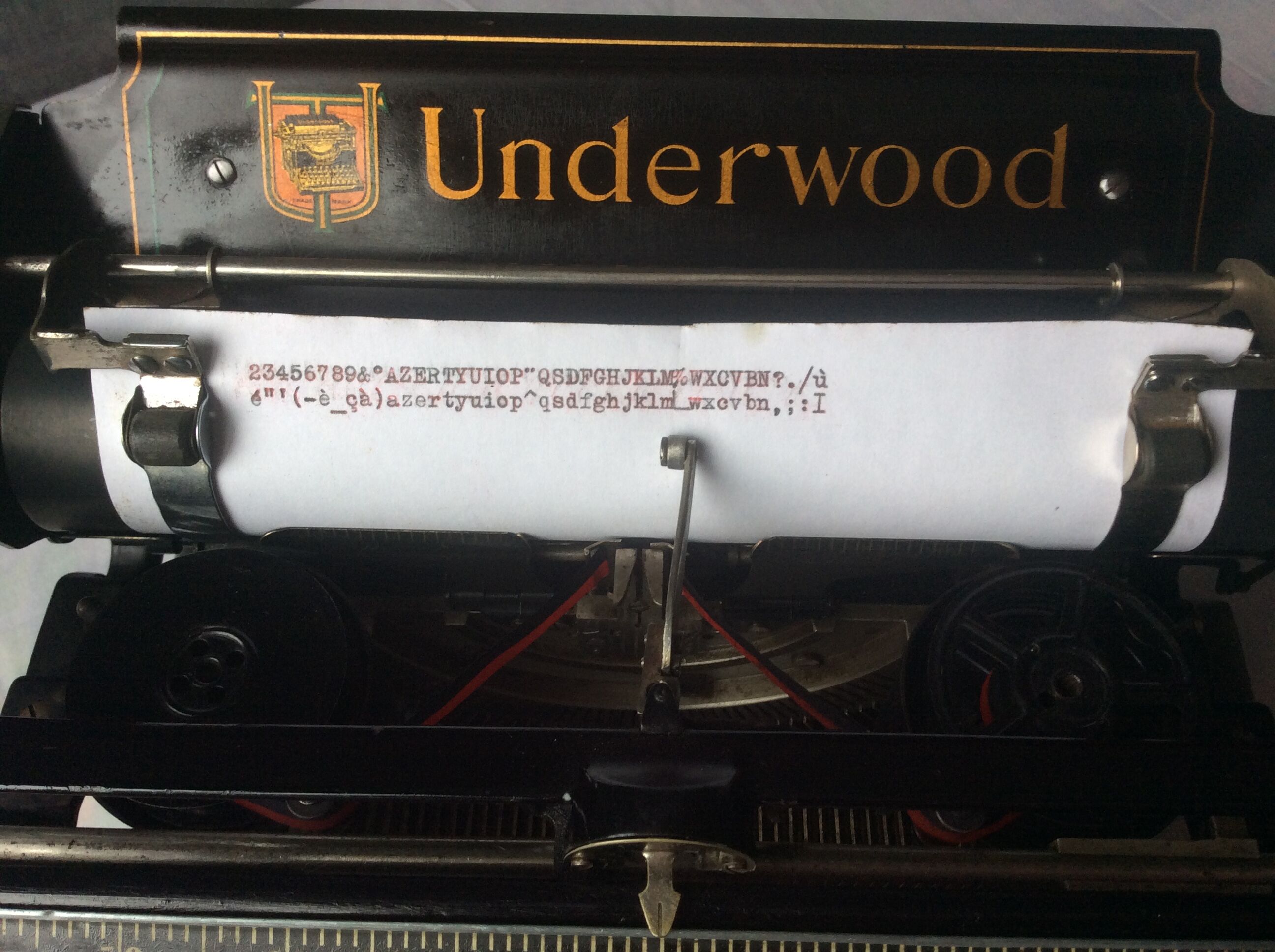 Old Underwood typewriter