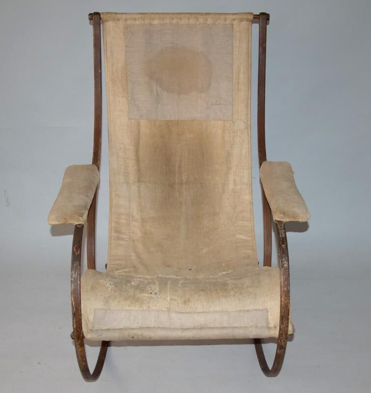 1851s antique rocking chair, peter cooper, r.w.winfield co. england birmingham