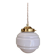 Vintage globe pendant light in white opaline