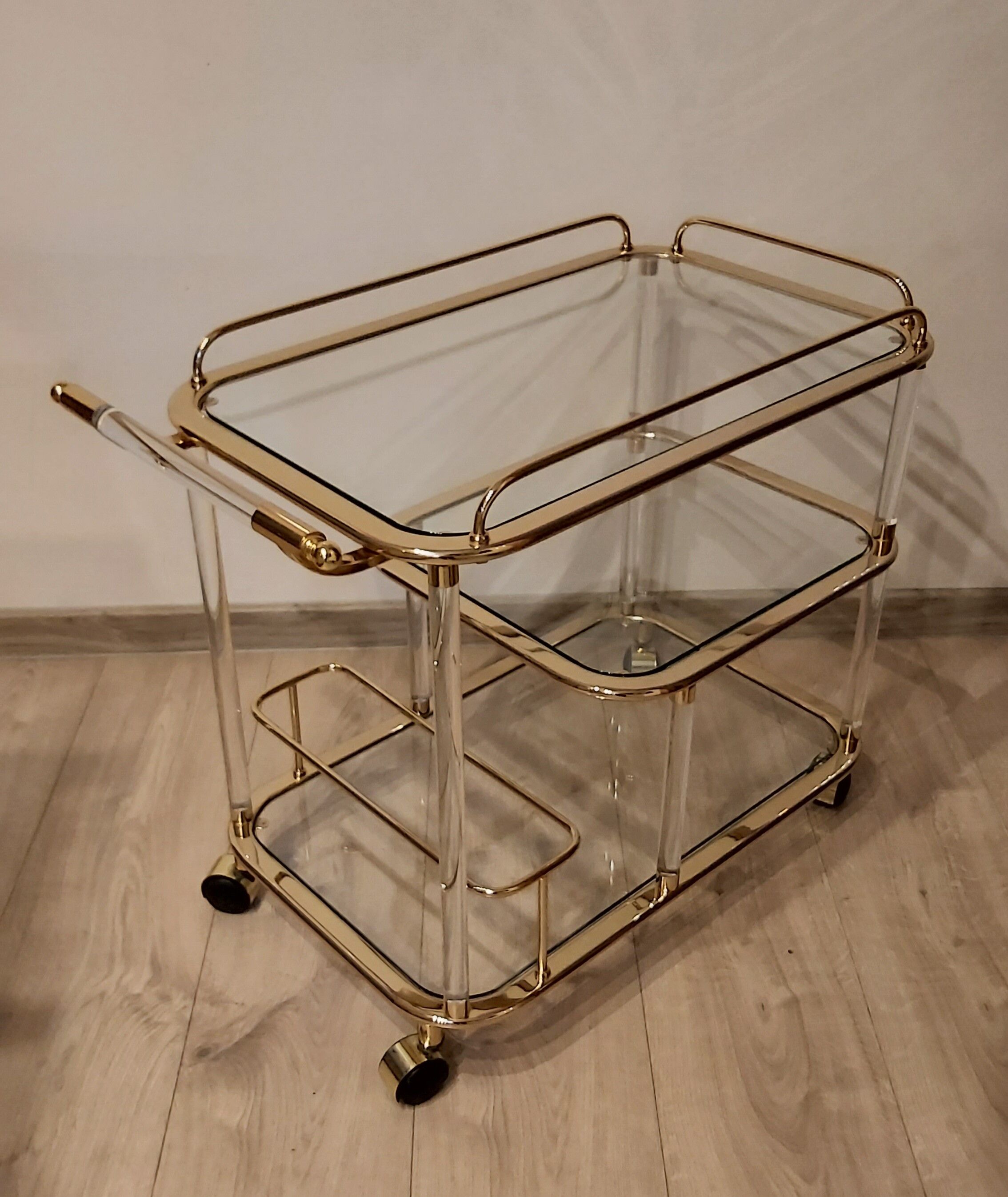 Bar cart, designed by F. Orsenigo, Orsenigo, Italy, 1980s