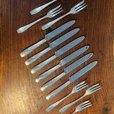 SFAM silver metal dessert cutlery