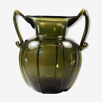 Art deco glass vase by Vittorio Zecchin for Cappellin Venini, 1920s