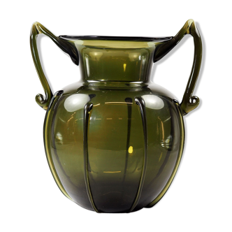 Art deco glass vase by Vittorio Zecchin for Cappellin Venini, 1920s