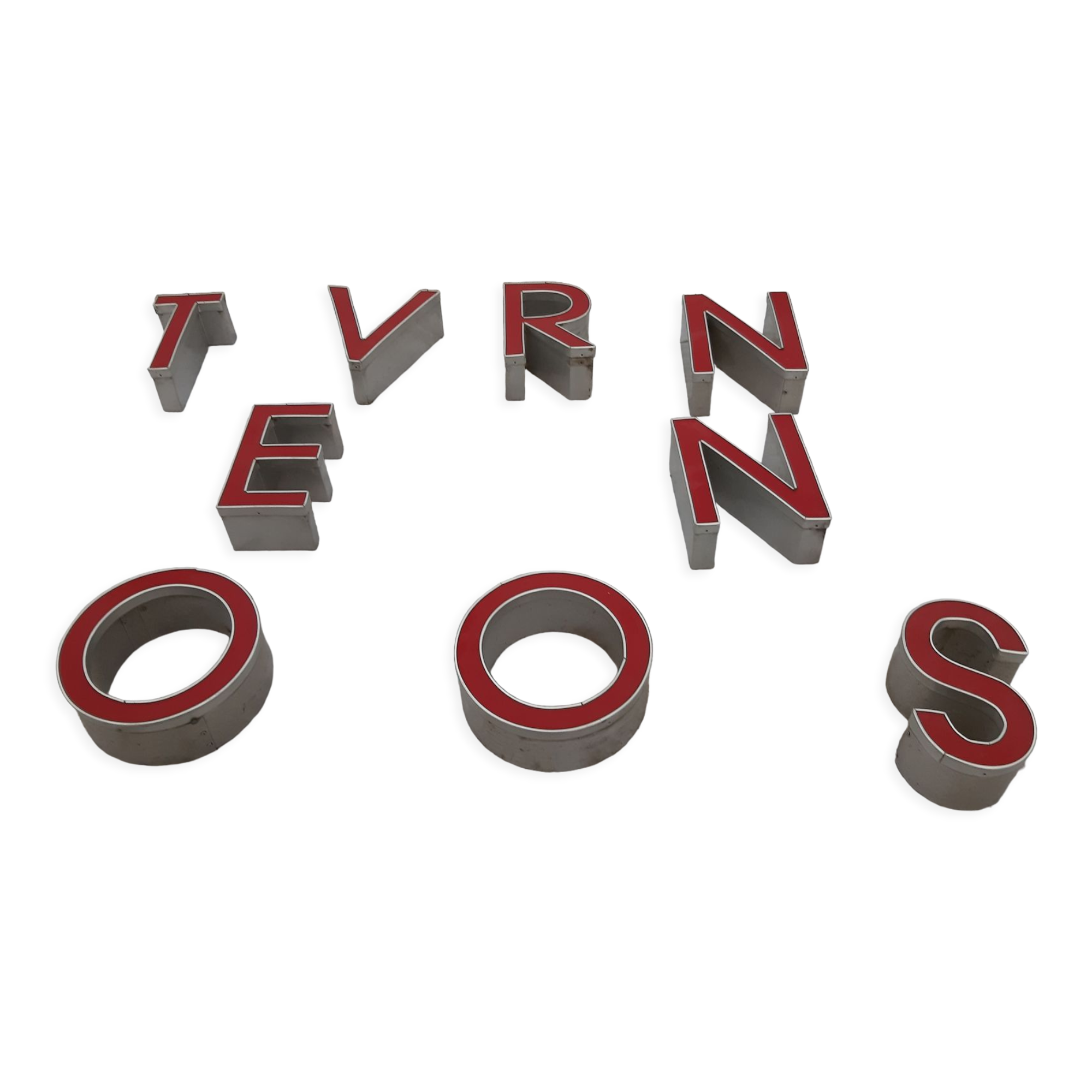 9 luminous industrial letters