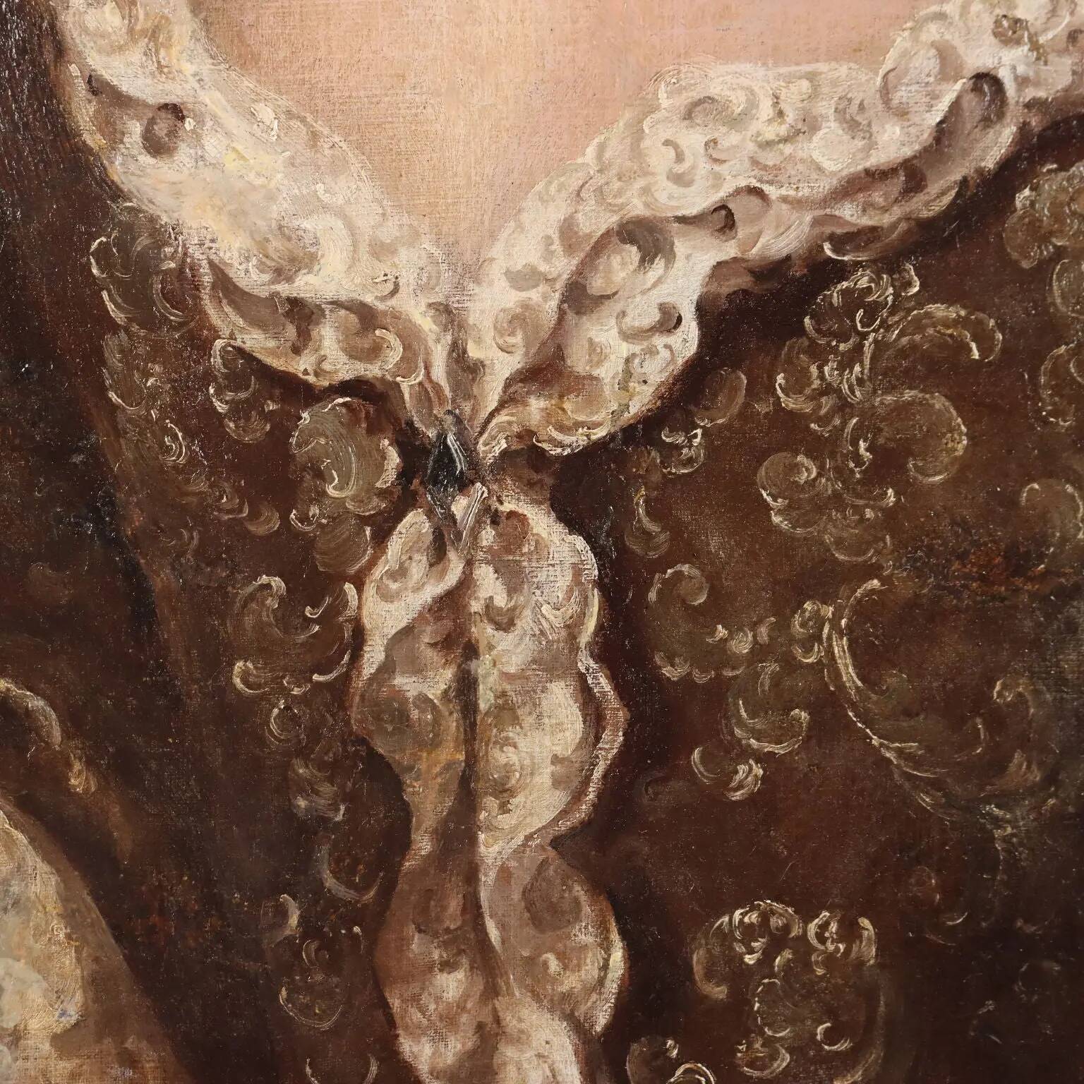 Peinture ancienne, portrait féminin dans le style de Jakob Ferdinand Voet