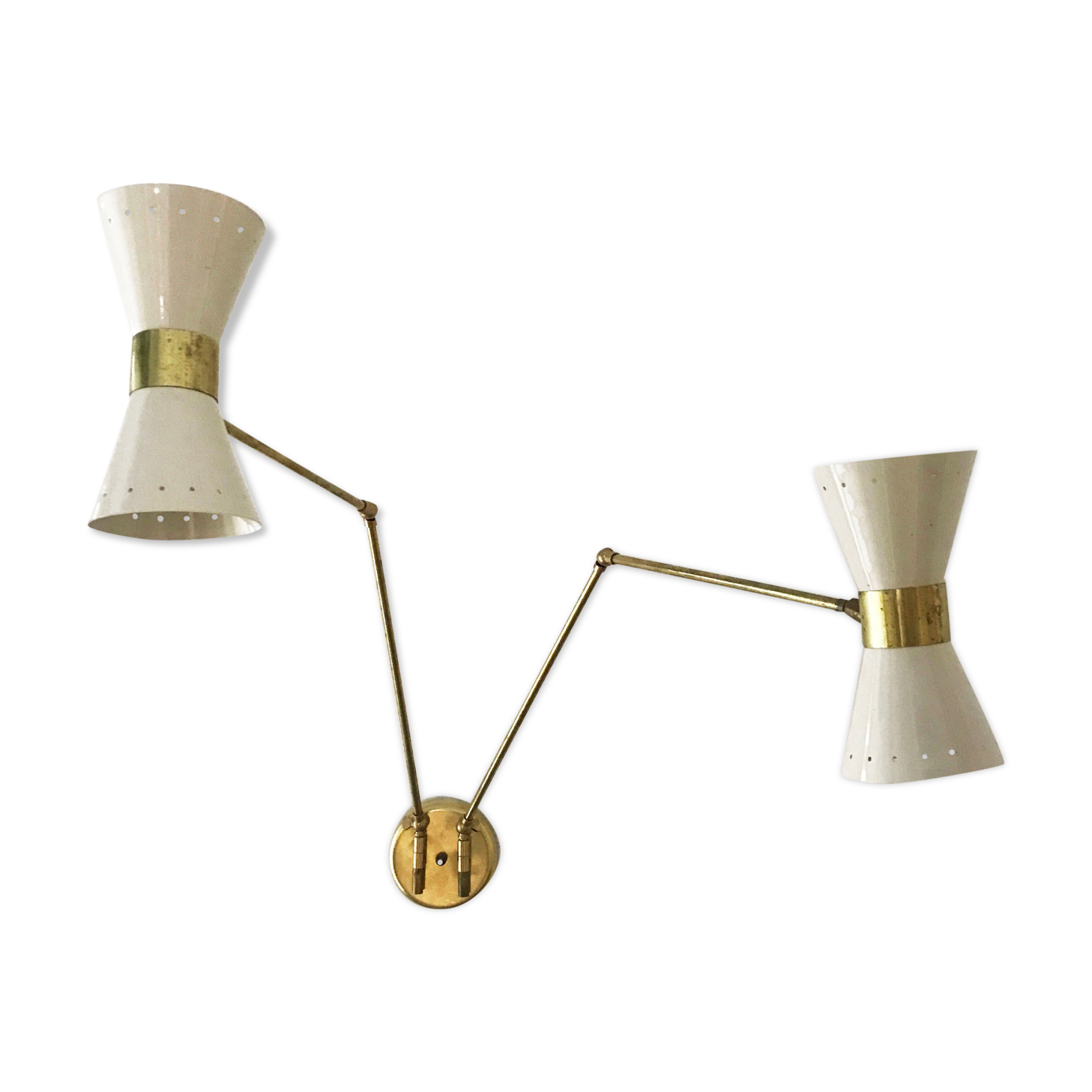 Italian applied wall articulated diabolo design 50s