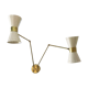 Italian applied wall articulated diabolo design 50s