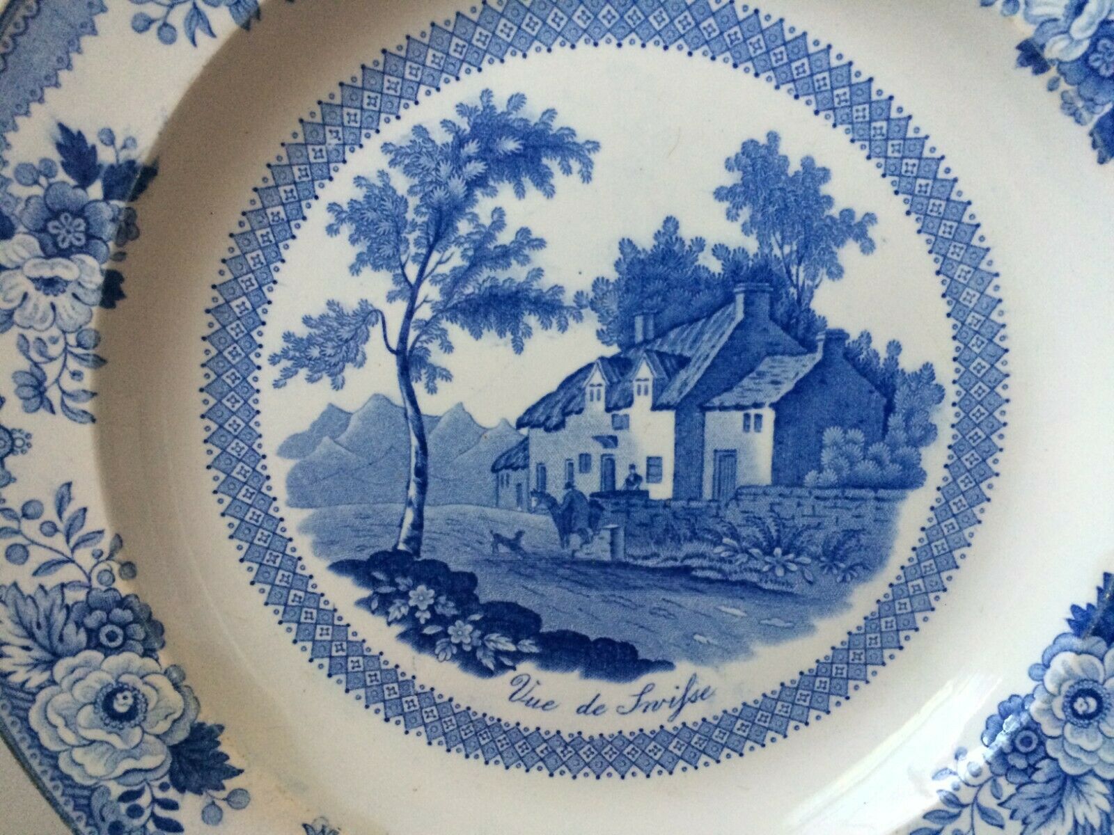 Gien earthenware plate seen from Swifse