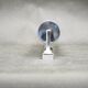1930s Bauhaus Chrome and Cream Glass Wall Light, Czechoslovakia