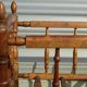 Old wooden cradle, all in walnut