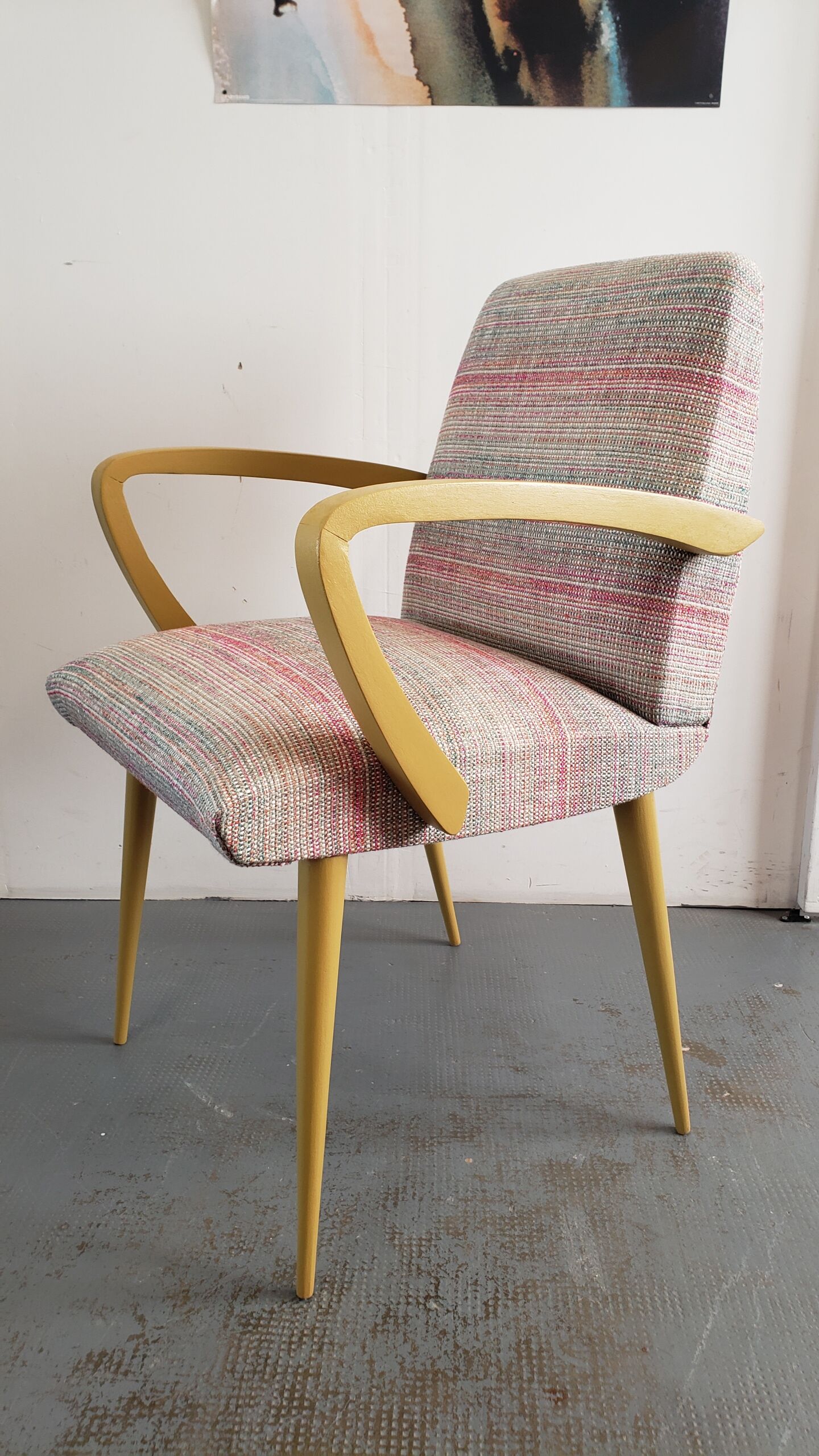 Vintage pink armchair