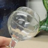 8 verres a vin en verre taillé ciselé