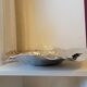 Alessi cut basket flat design Lluis Clotet in crumpled stainless steel