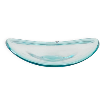 Plat en cristal, design danois, années 1960, fabriqué par Royal Copenhagen