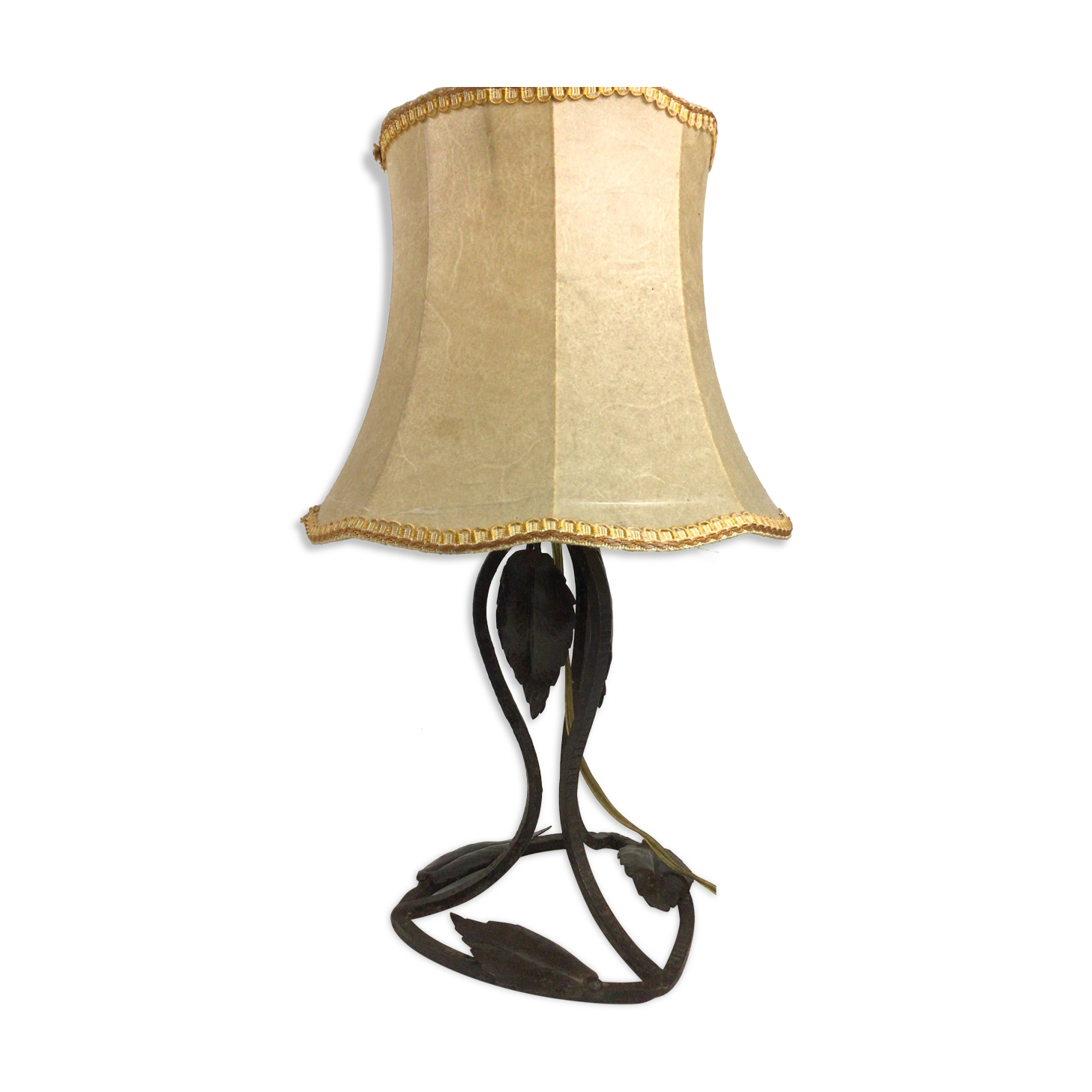 Lampe en fer forgé Art déco