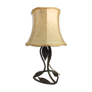 Lampe en fer forgé art