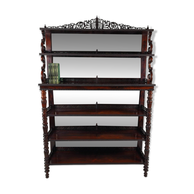 Étagère de qualité fine avec blason – période Régence / William IV, 19e siècle