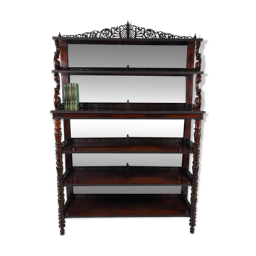Étagère de qualité fine avec blason – période Régence / William IV, 19e siècle