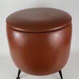 Stool in vintage skaï