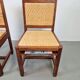Dutch Art Deco Haagse School Oak and Rattan Webbing Chairs, 1930s, Set of 2