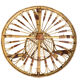 1950s rattan table from France