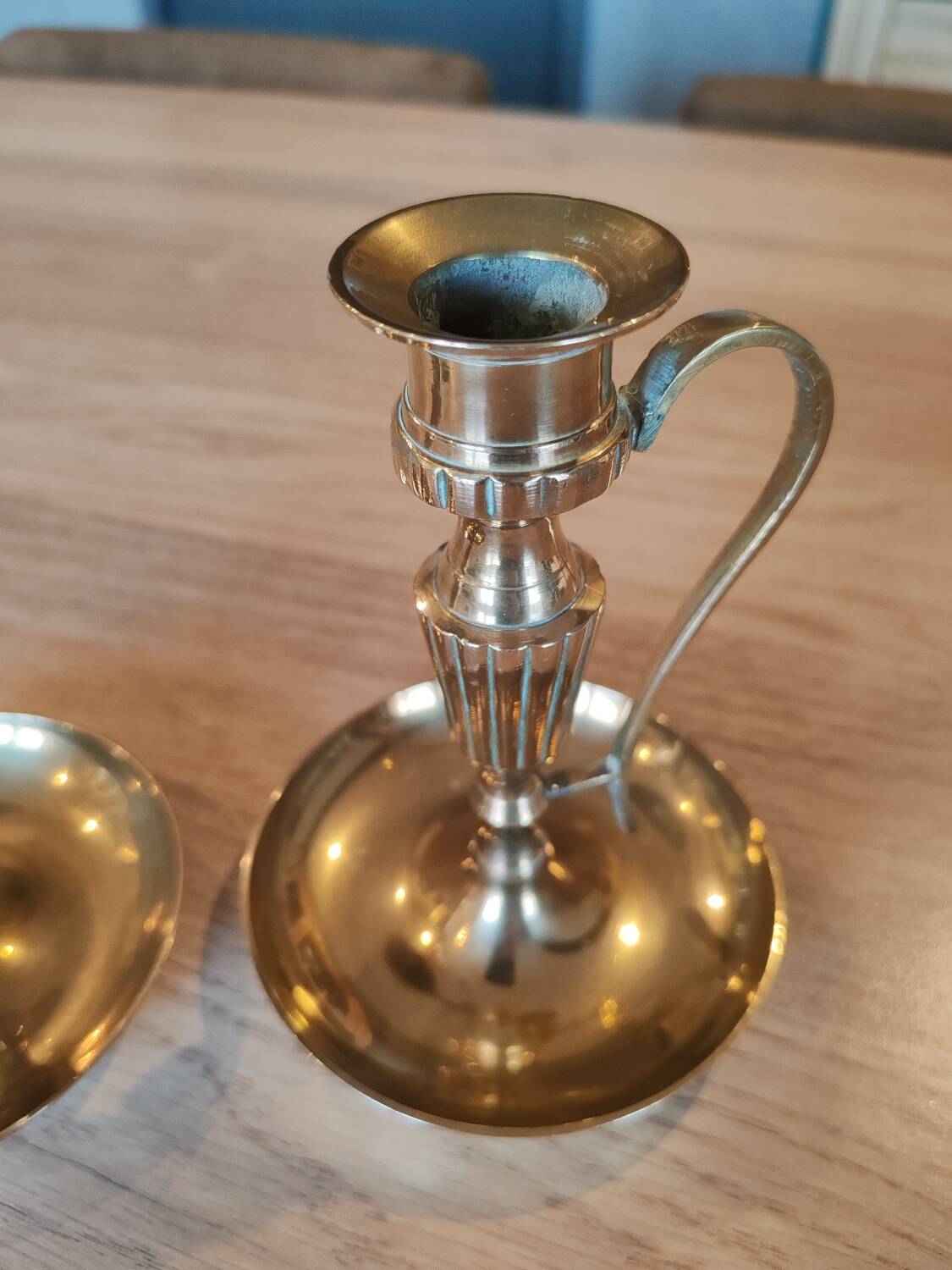 Brass candlesticks